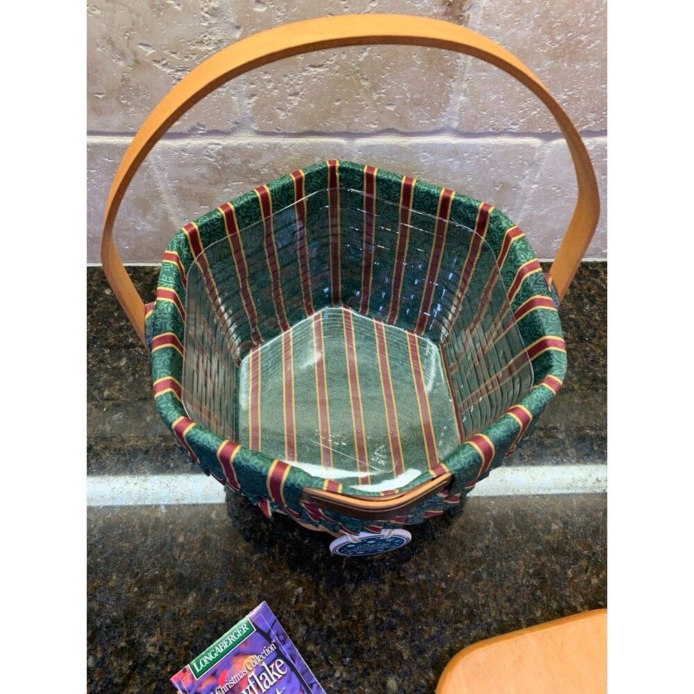 Vintage Longaberger 1997 Christmas Snowflake Basket EUC - Picture 9 of 9